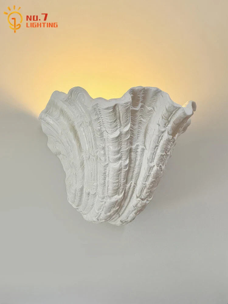 Afralia™ Romantic Gypsum LED Wall Lamp for Bedroom, Staircase, Aisle - French Design Aroque Art