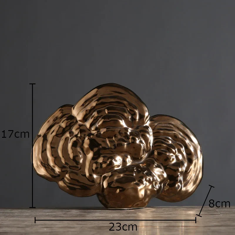 Afralia™ Ganoderma Lucidum Sculpture Desk Ornament, Modern Room Decor & Crafts