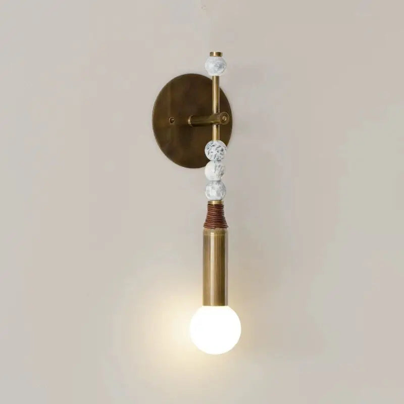 Afralia™ Turquoise Brass Wall Sconce for Bedroom Mirror Front Lighting
