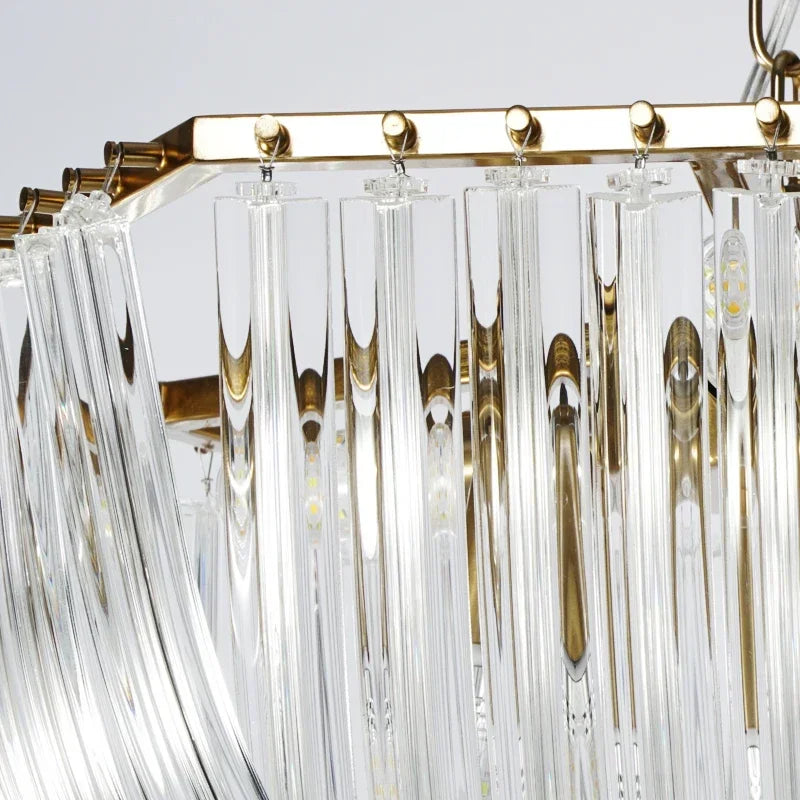 Afralia™ European Style Crystal Chandelier Pendant Light for Loft Living Room, BedRoom, Home Decor