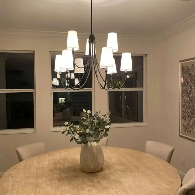 Afralia™ Double Layered Minimalist Wrought Iron Pendant Light