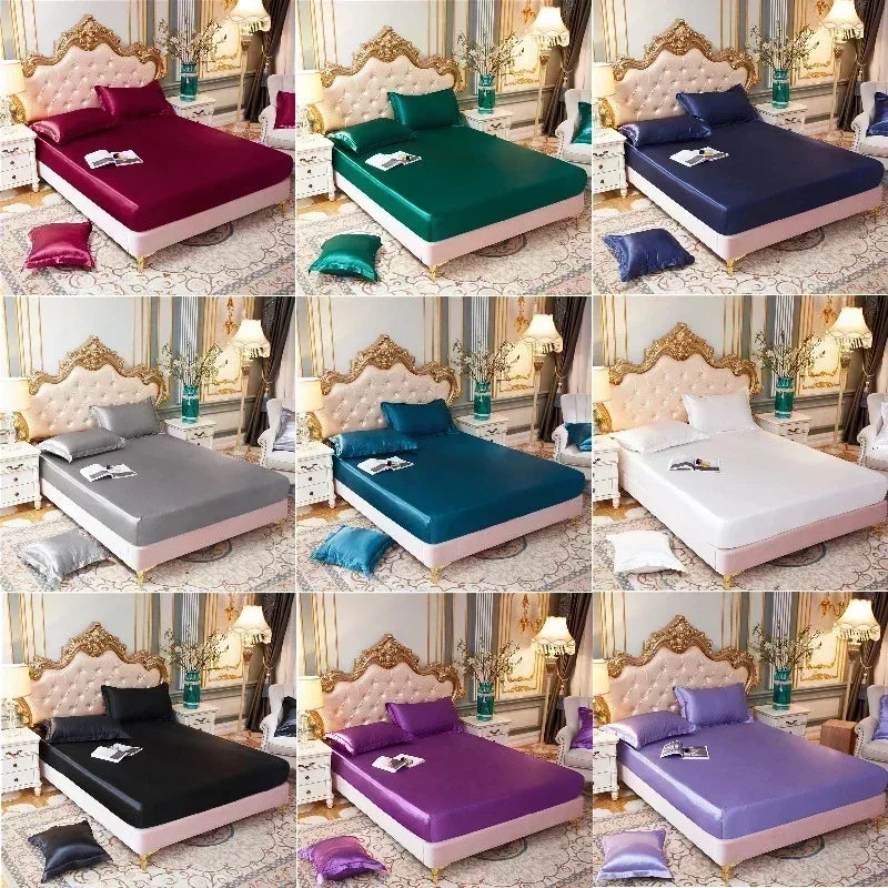 Afralia™ Satin Silk Pillowcase: Smooth & Skin-Friendly Solid Color Cover