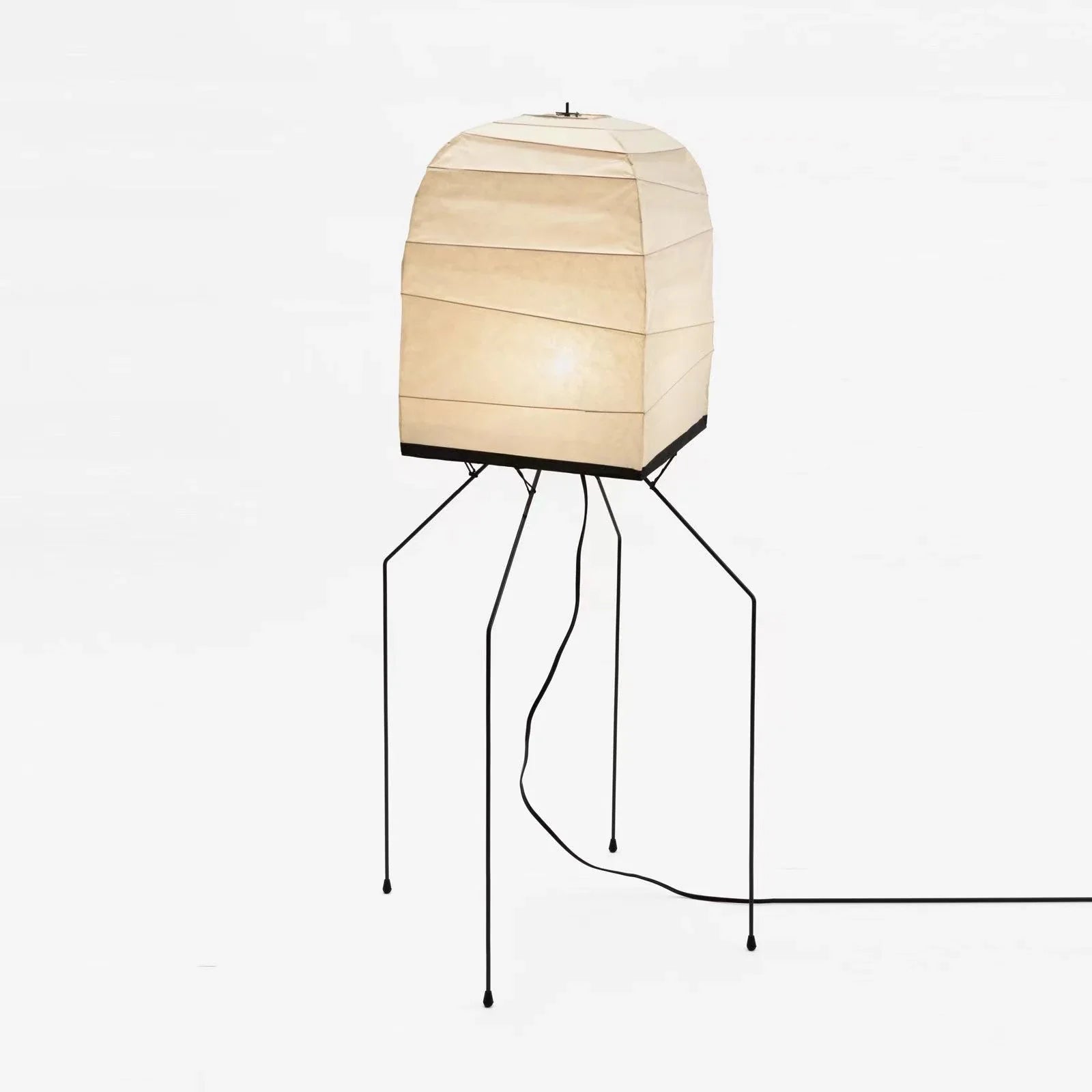 Afralia™ Noguchi Akari Wabi-sabi Floor Lamp LED E27 Rice Paper Stand Art Decor Home Living