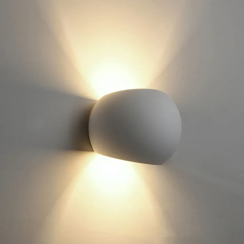 Afralia™ 5W LED Gypsum Wall Lamp for Bedroom, Living Room, and Kitchen Lighting