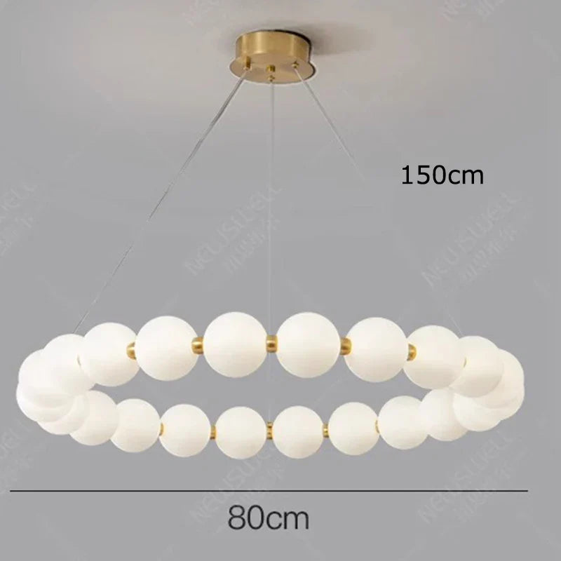 Afralia™ Modern LED Pendant Light Chandeliers for Living & Dining Room Decor