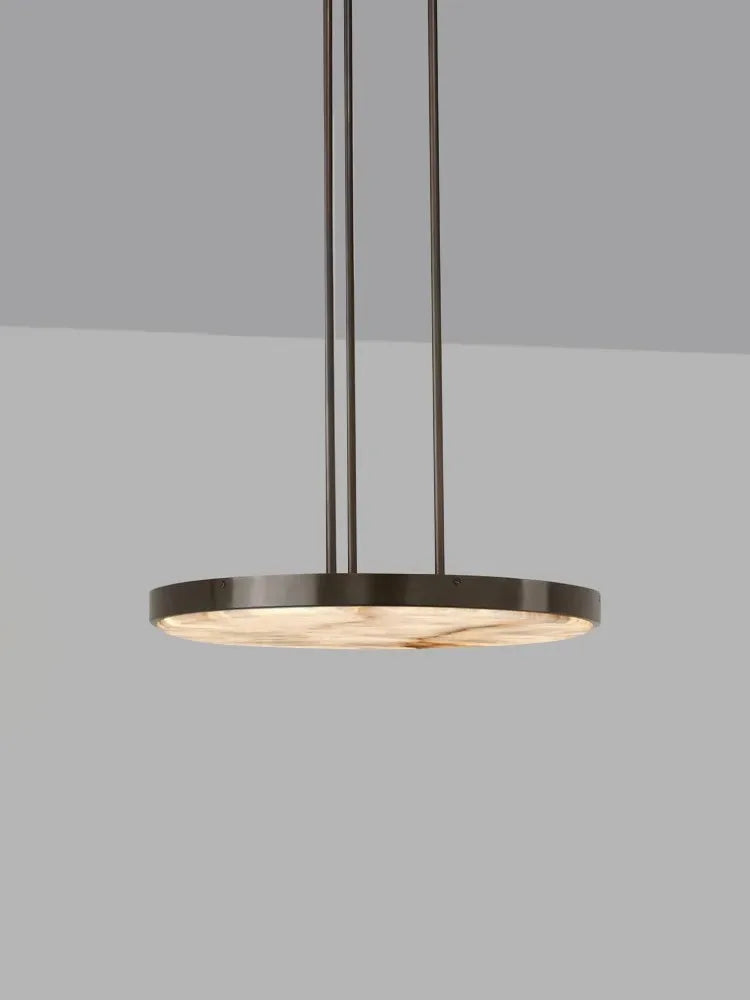 Afralia™ Black Gold Lucite Pendant Light, Vintage Round Ceiling Lamp Fixtures