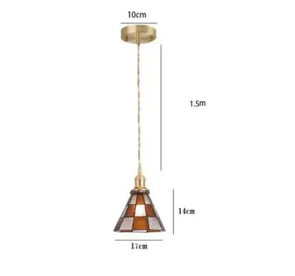Afralia™ Blue Glass Pendant Light for Bedroom Dinning Living Room