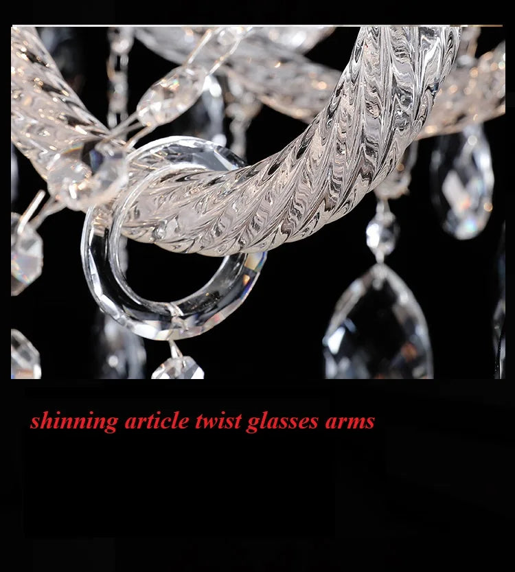 Afralia™ Crystal Chandelier Light for Luxury Living Room Bedroom Hotel Villa Lighting