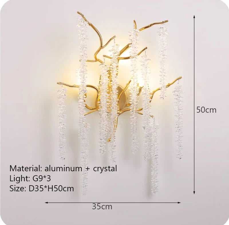 Afralia™ Luxury Crystal Ceiling Chandelier Living Room Dining Room Decoration