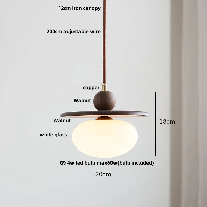 Afralia™ Tiffany Glass LED Pendant Lights - Modern Nordic Adjustable Hanging Lamp fix