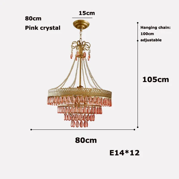 Afralia™ Crystal Water Drop Chandelier for Kitchen Dining Room