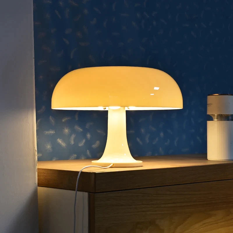 Afralia™ Retro Mushroom Table Lamp for Bedroom Decor and Atmosphere, E14 Bedside Light