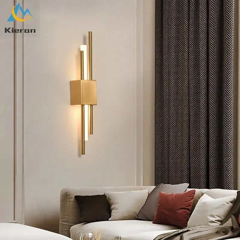 Afralia™ Modern LED Wall Lamp for Bedroom, Study, Living Room - Iron Design Wall Lights