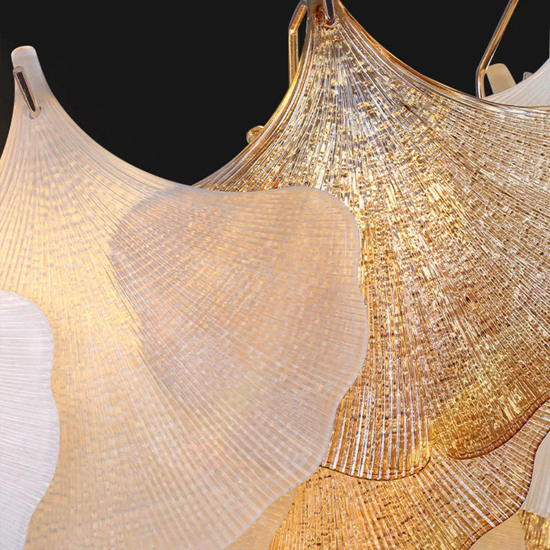 Afralia™ Crystal Chandelier Shell Lamp: Luxury Nordic Design for Living Room, Bedroom, Hall