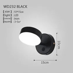 Afralia™ Trichromatic Light Adjustable Bedside Wall Lamp for Bedroom and Living Room