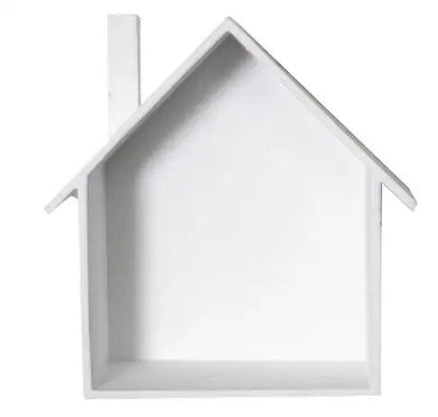 Afralia™ Retro Colored House Shelf Wall Decor for Children's Bedroom