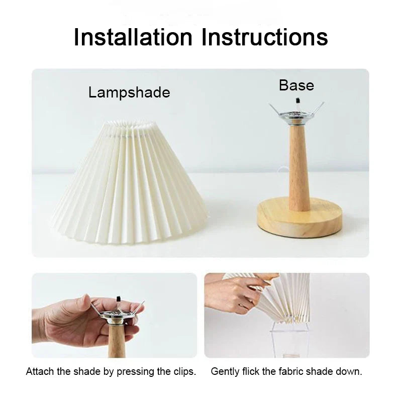 Afralia™ Nordic Pleated USB Table Lamp DIY Foldable Art Light for Home Decor