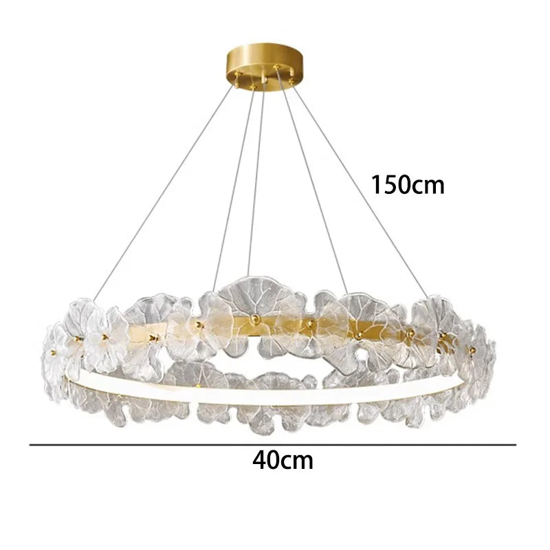 Afralia™ Kryształowy Zyrandol Skandynawska Dekoracja Sufitowa Lampara Wewnętrzna