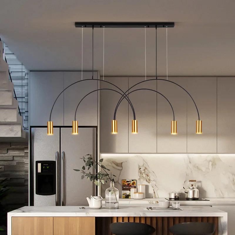 Afralia™ Geometric Pendant Light: Modern Nordic Design for Dining, Living Room, and Bar Settings