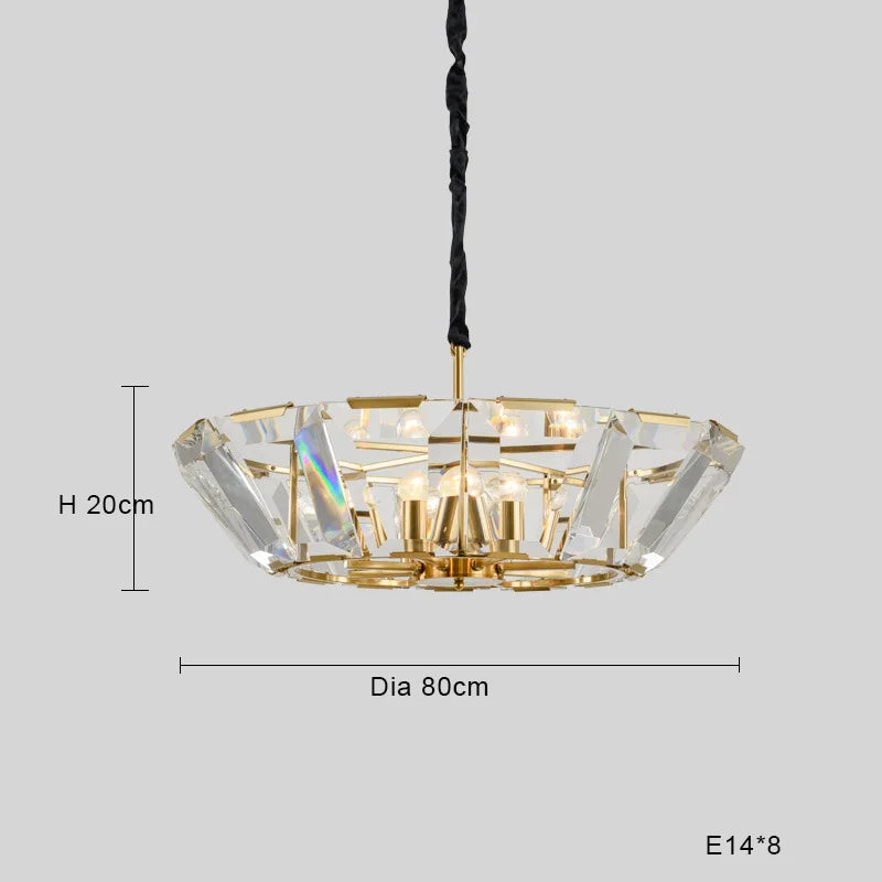 Afralia™ Black Crystal Pendant Chandelier for Home Decor Luxe Lighting