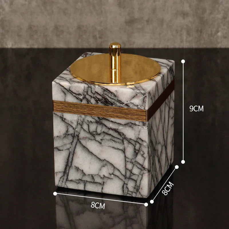 Afralia™ Lilac Marble Bathroom Set: Soap Dispenser, Toothbrush Holder, Soap Dish Tray.