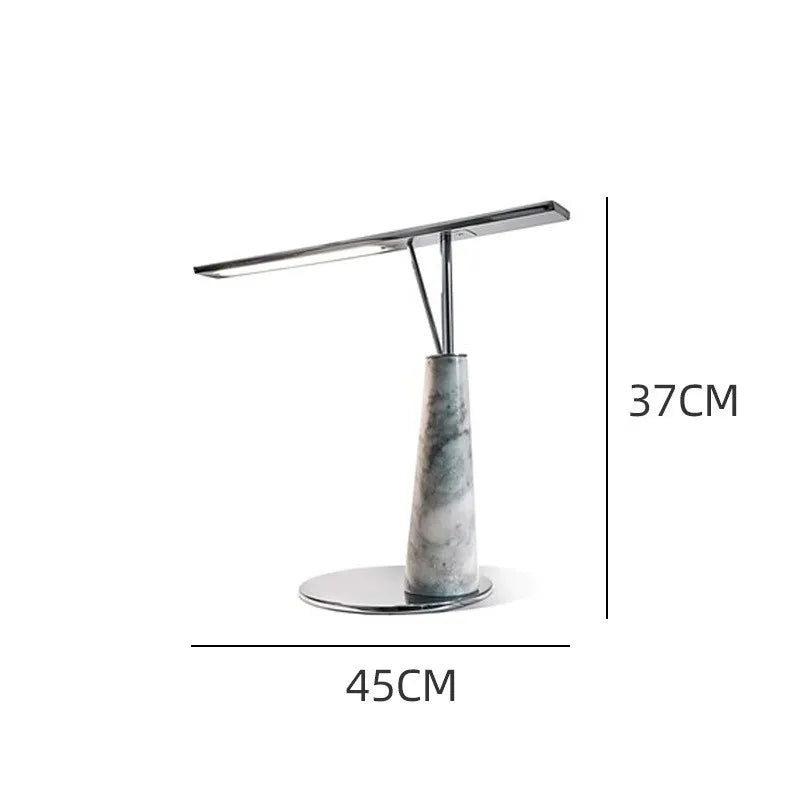 Afralia™ Marble Table Lamp LED Desk Light for Bedroom Living Room Study Space
