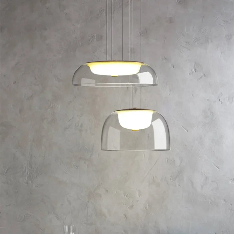 Afralia™ Glass Pendant Light: Modern Nordic Suspension Lighting for Bedroom, Living, Dining, Kitchen, Bar