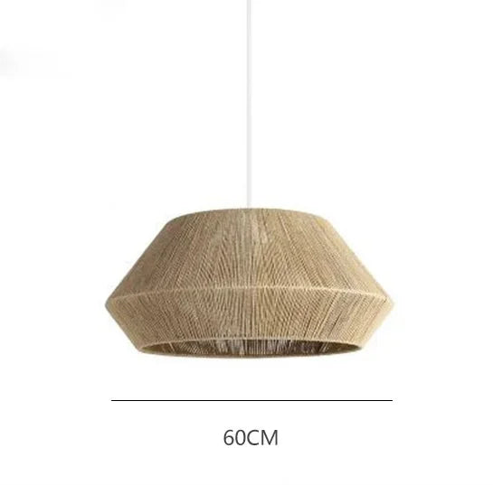 Afralia™ Hand-Woven Hemp Rope Pendant Lamp: Retro Kitchen Island Hanging Light
