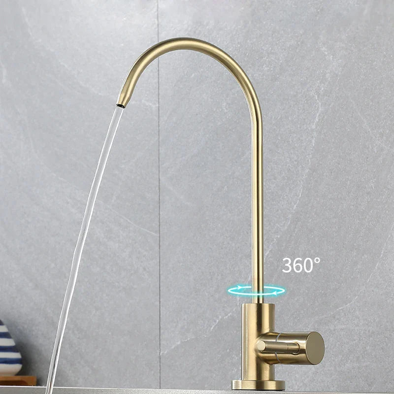 Afralia™ Stainless Steel Kitchen Sink Purifier Faucet - Direct Drinking Tap Water Anti-Osmosis