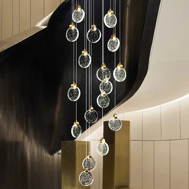 Afralia™ Crystal LED Chandelier for Modern Living Room Decor