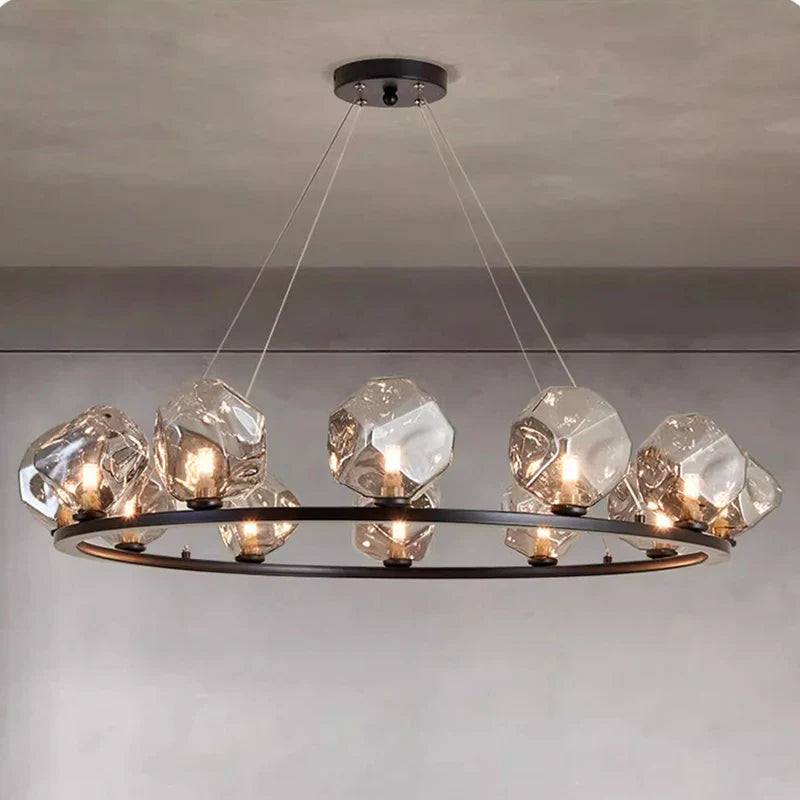 Afralia™ Modern LED Staircase Chandeliers for Living Room Lighting