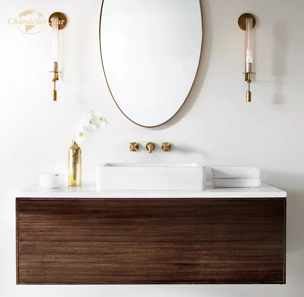 Afralia™ Modern Glass LED Wall Lamp Sconce for Living Room Bedroom Corridor Indoor Lighting