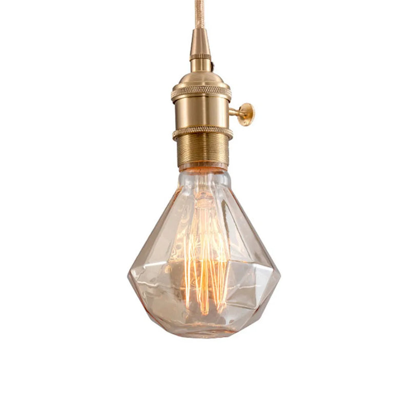 Afralia™ G95 Diamond LED Spiral Filament Bulb 4W Vintage Edison Light Lamp