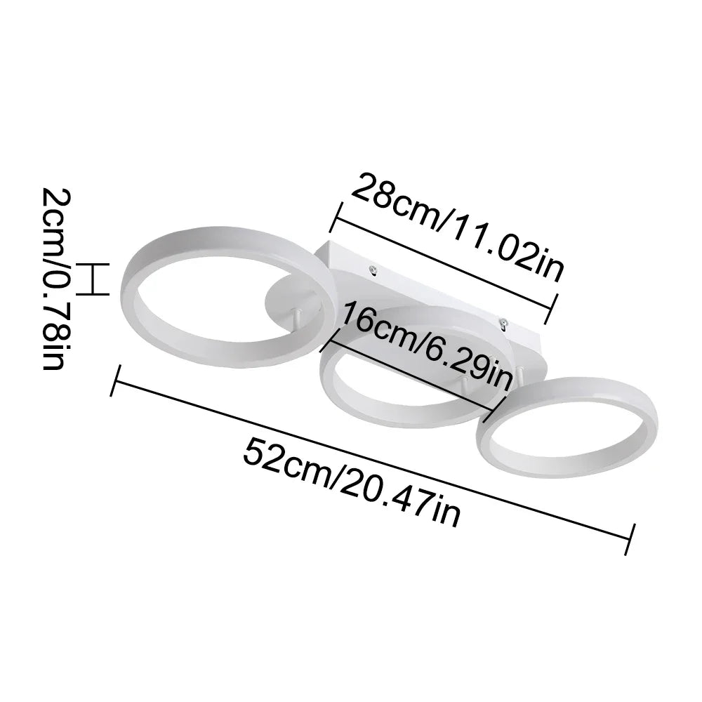 Afralia™ Acrylic LED Ceiling Lamp: Modern Nordic Chandelier for Living Dining Room & Aisle