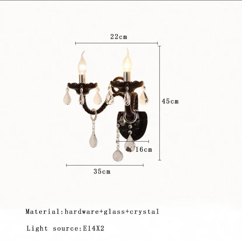 Afralia™ Silver Branch Glass Candle Chandelier for Elegant Dining Table Décor