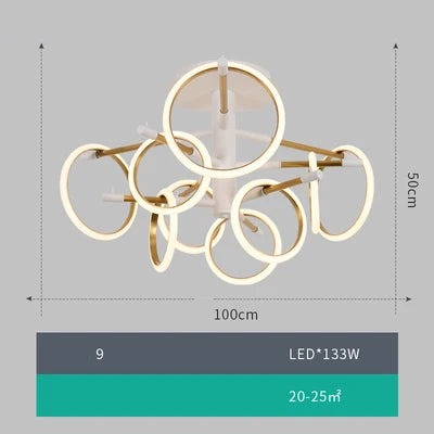 Afralia™ Nordic Style Megnetic Pendant Lights Chandelier LED Fixture for Home Kitchen Island