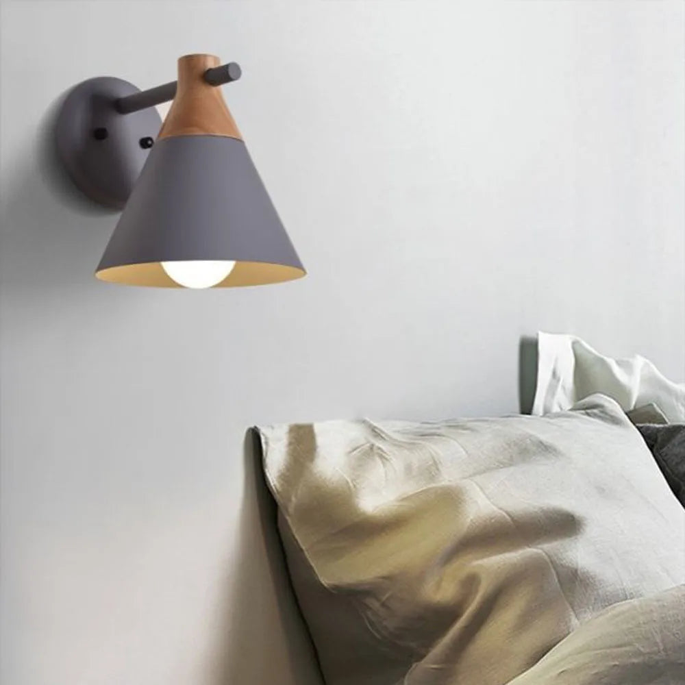Afralia™ Nordic Iron Art Wall Sconce Shade with E27 Base for Modern Living Spaces