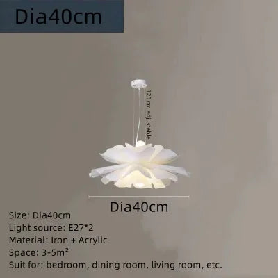Afralia™ Acrylic Flower Pendant Chandelier: Nordic Design LED Hanging Fixture for Elegant Decor