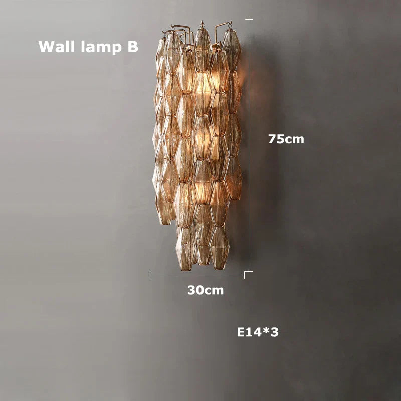 Afralia™ Glass Shade LED Chandelier Hanging Ceiling Light for Dining Room