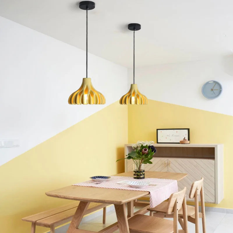 Afralia™ Macaron Resin Chandelier: Commercial & Nordic Pendant Lights for Restaurant, Living Room, Bedroom