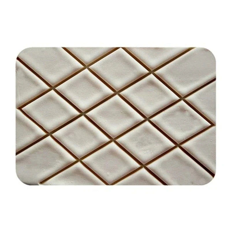 Afralia™ Rhombus Cookie Cutter Embosser for Cake Decor & Pastries, Fondant Mold Diamond Pattern
