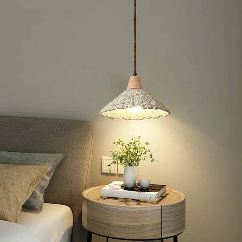 Afralia™ Vintage Micro Cement Pendant Lights - LED Interior Hanging Lamp for Living Room