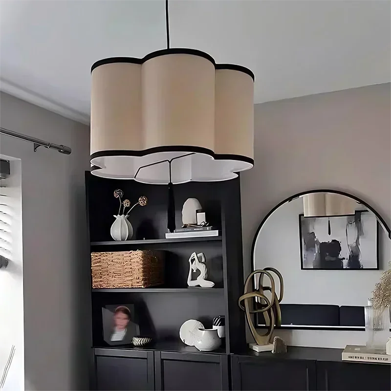 Nordic Fabric Pendant Light for Home Decor by Afralia™ - Indoor Chandelier Fixture