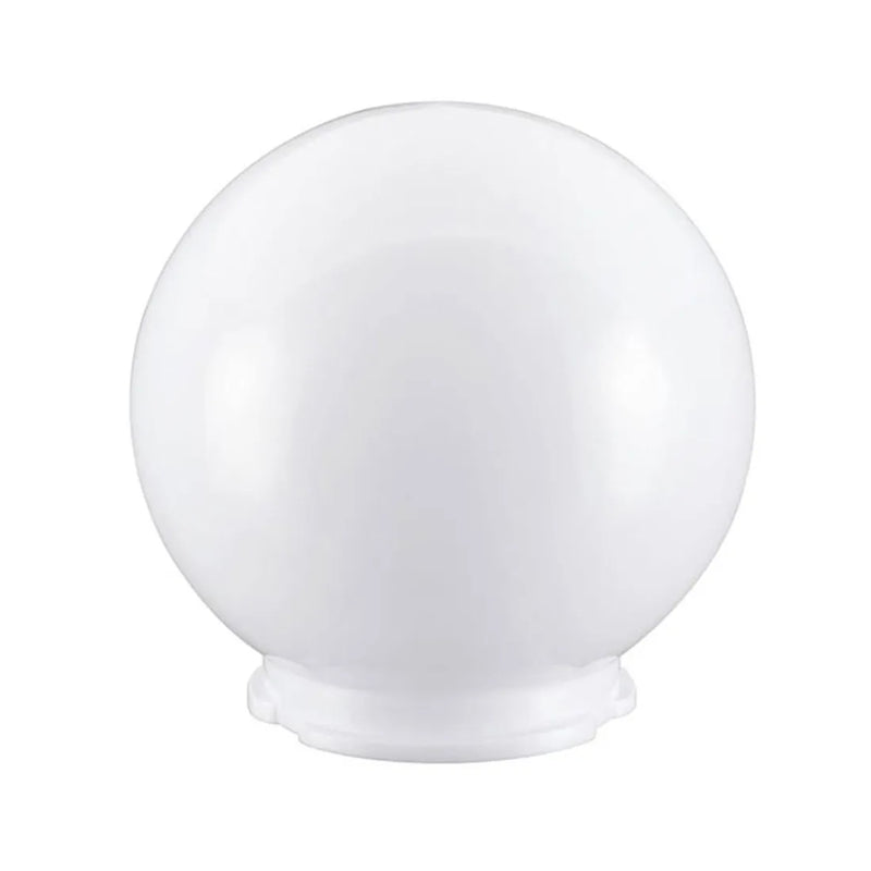 Afralia™ White Acrylic Twist Lock Neck Lamp Post Globe Cover for Outdoor Lighting