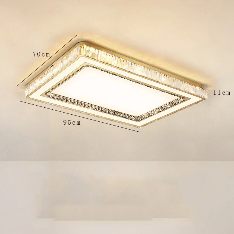 Afralia™ Luxury Crystal Ceiling Light Chandelier for Modern Home Décor