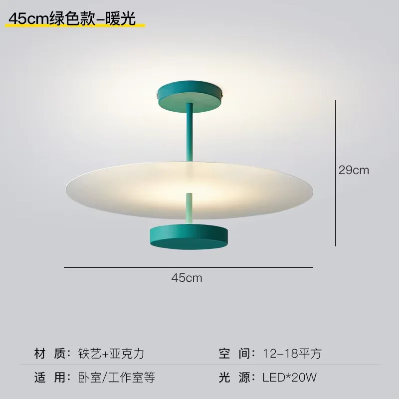 Nordic Minimalist Dimable Ceiling Light by Afralia™ - Creative Room Color Lamp