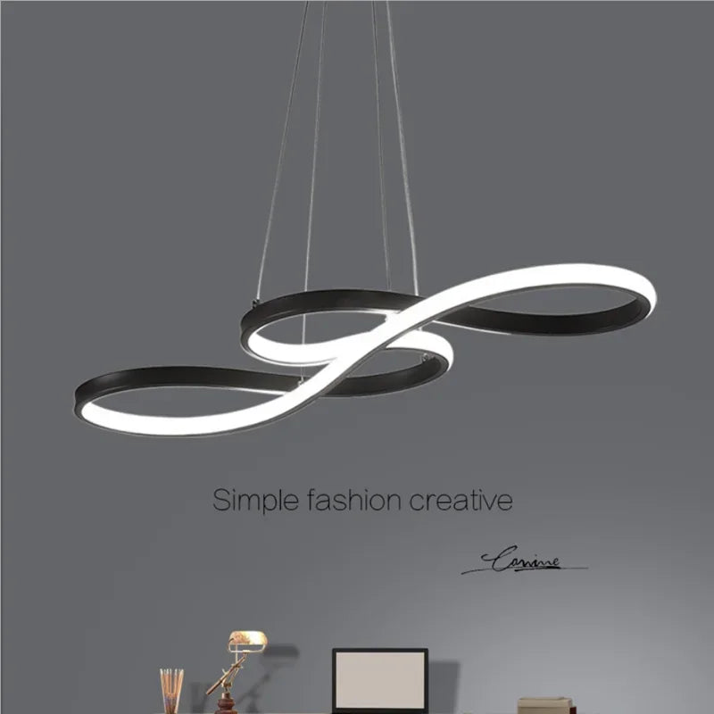 Afralia™ Special-shaped LED Pendant Chandelier for Nordic Dining Living Bedroom Kitchen