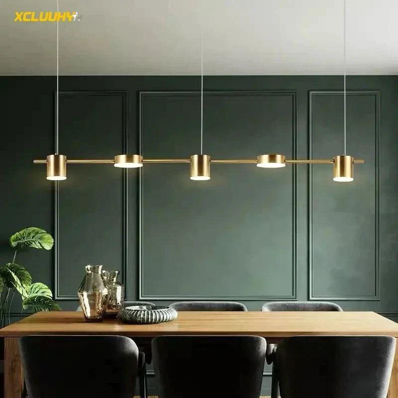 Afralia™ Minimalist Pendant Light Strips: Luxury Chandelier for Bar, Dining Room, Table