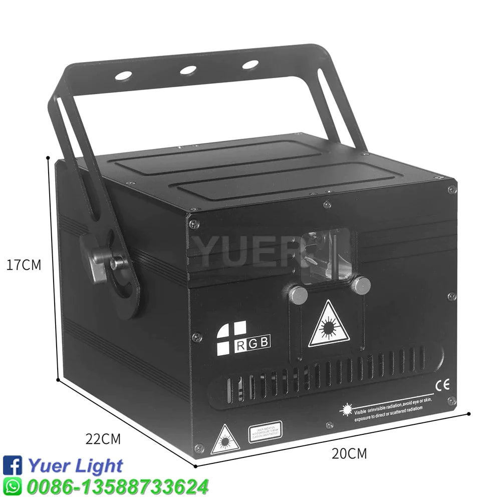 Afralia™ 4W 3D Animation Laser Light DJ Scanner for Club Disco Party Stage