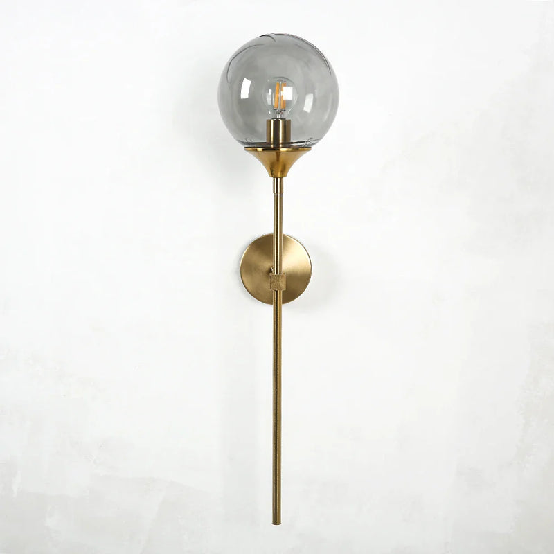 Afralia™ Golden Glass Wall Sconces | Modern Nordic Lights for Home Decor